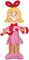 4' Gemmy Airblown Inflatable Christmas Cindy Lou Who Holding A Candy Cane Yard Decoration 880607